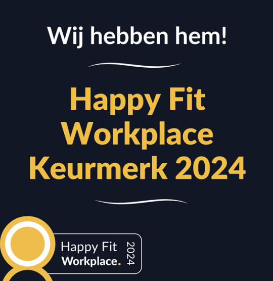 Afbeelding voor nieuwsbericht met titel: Onderzoek naar werkgeluk – Happy Fit Workplace keurmerk