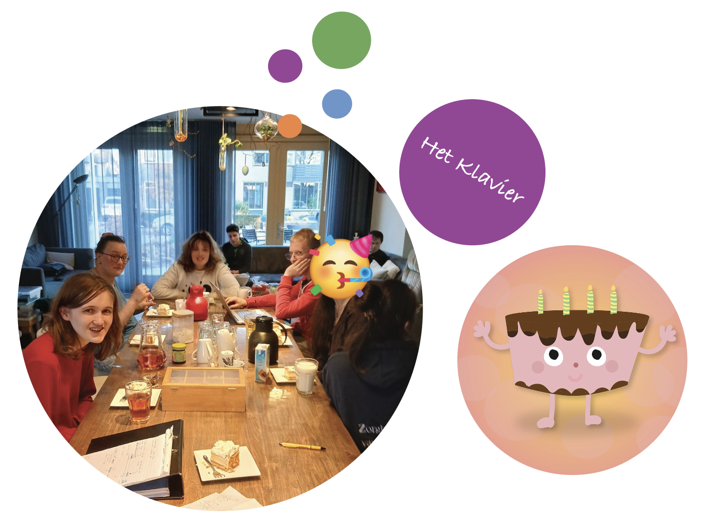 Afbeelding voor nieuwsbericht met titel: Het Klavier eet taart