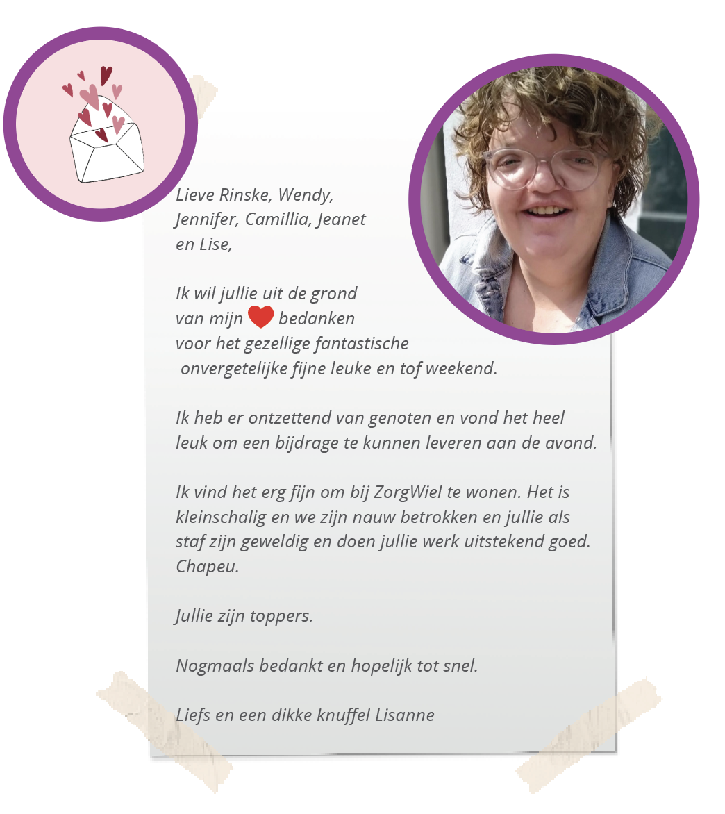 Afbeelding voor nieuwsbericht met titel: Bewonersweekend: Bijdrage van Lisanne