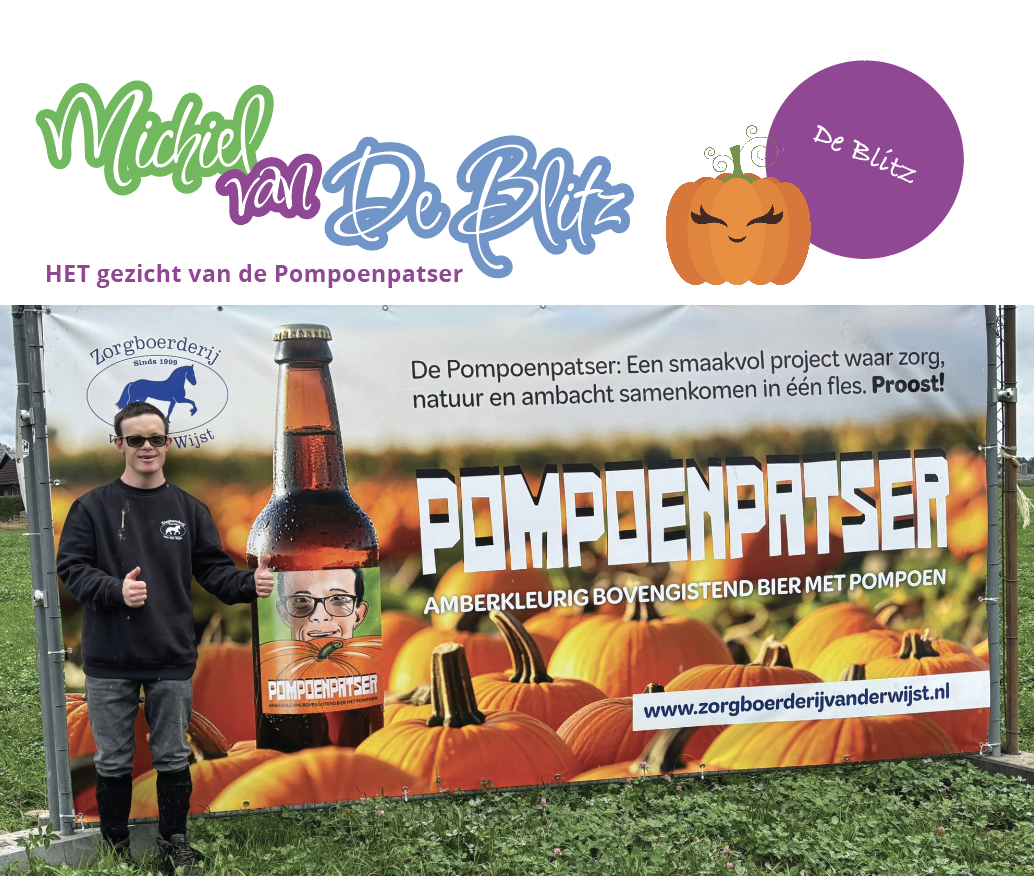 Afbeelding voor nieuwsbericht met titel: Michiel van De Blitz: HET gezicht van de Pompoenpatser