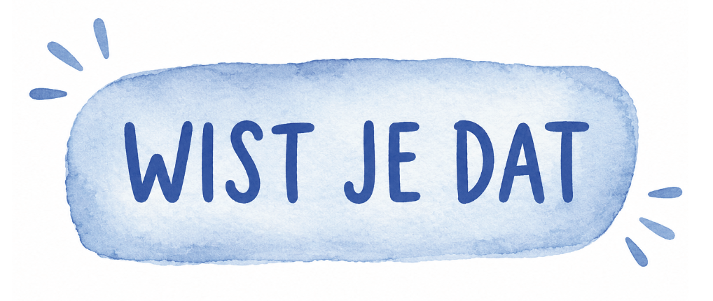 Afbeelding voor nieuwsbericht met titel: Wist je dat